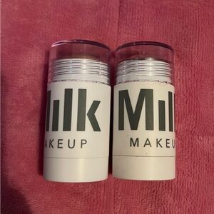 Milk Makeup Due of Baked Bronzer and Highlighter in Lit Cream Sticks